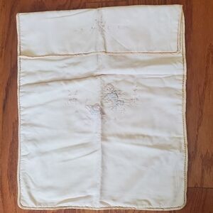 1930s Vintage Baby Blanket Stroller Crib Blush Pink & Cream - Child Snail Floral